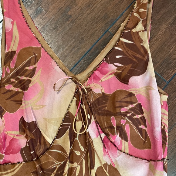 Robbie Bee pink and brown cocktail dress - Picture 4 of 7